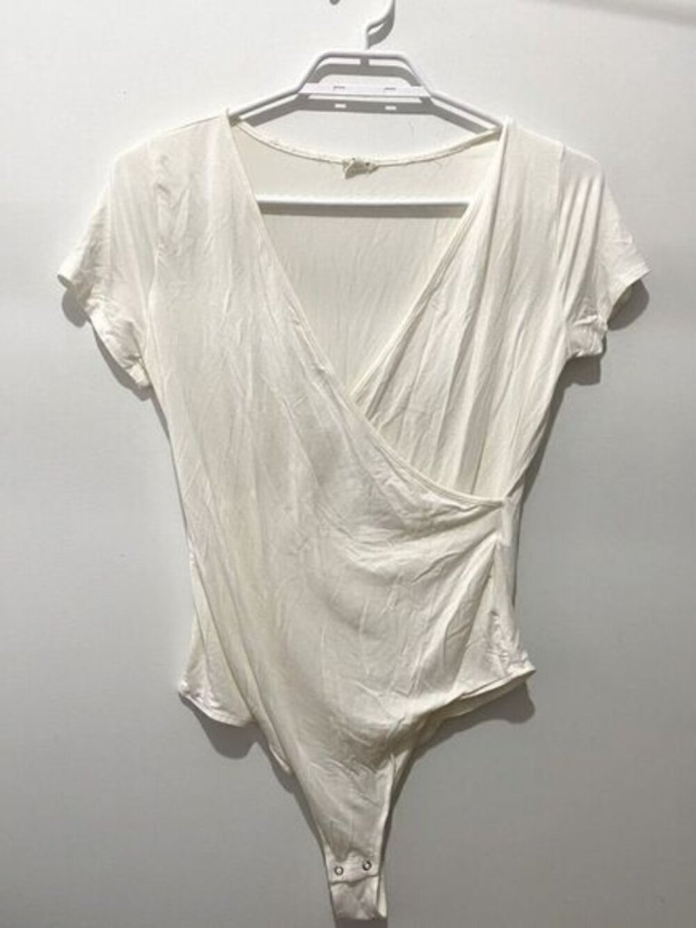 Garage low cut bodysuit white
